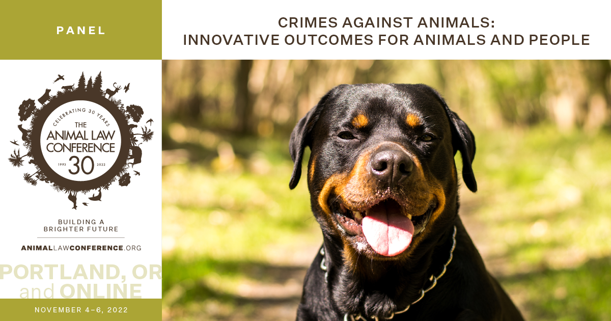 Crimes Against Animals: Innovative Outcomes for Animals and People