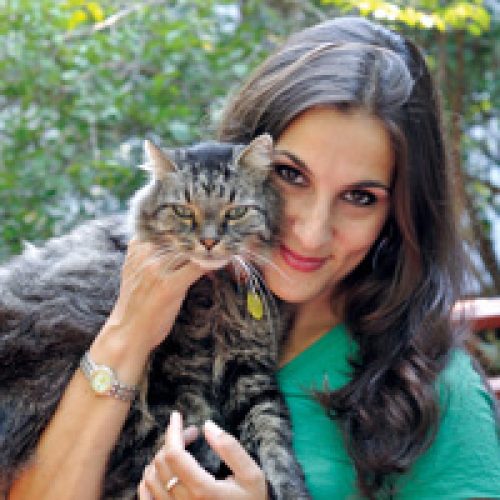 Maya Gupta with Biskie - photo